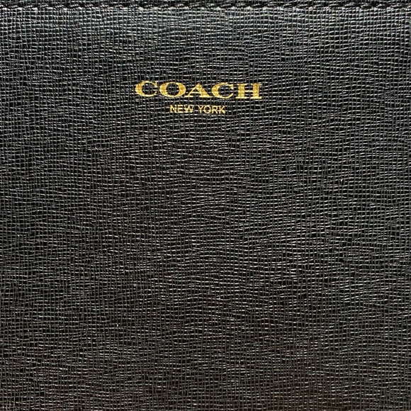 Coach Saffiano Leather iPad Portfolio Case | Black Tablet Sleeve | OS - Picture 7 of 12